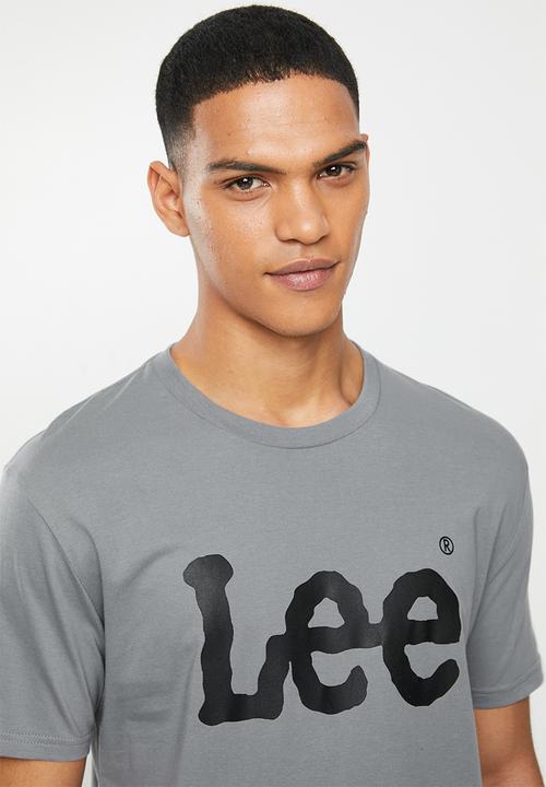 Lee  - Classic  logo tee - grey 