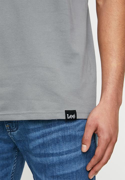 Lee  - Classic  logo tee - grey 