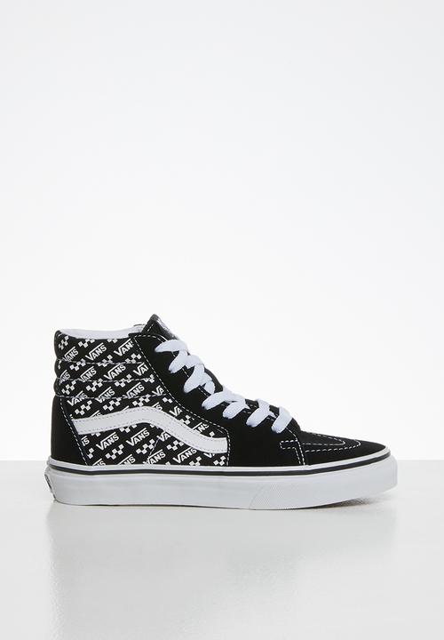 black and white van shoes