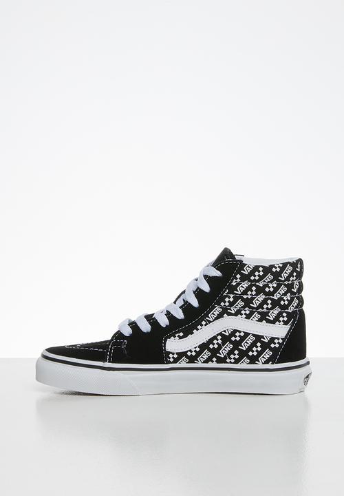 Vans - Uy sk8-hi - tez - (logo repeat) black & true white