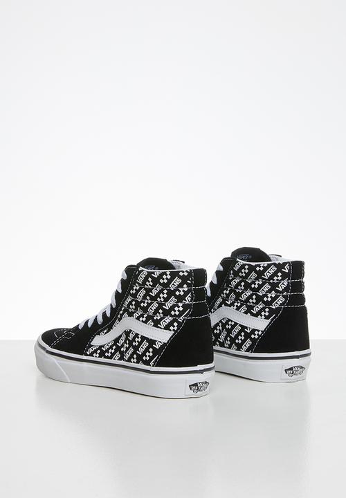 Vans - Uy sk8-hi - tez - (logo repeat) black & true white