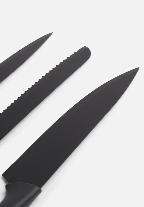 Excellent Houseware - Knife set - black