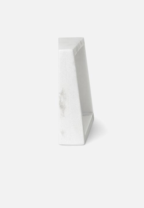 Umbra - Edge marble frame - white