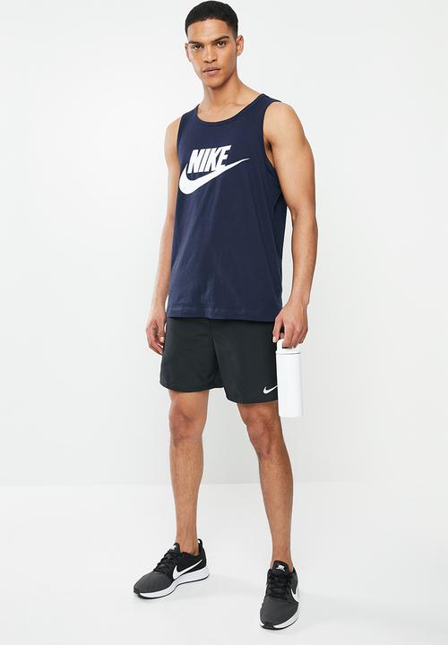 Nike - Nsw icon futura tank - navy & white