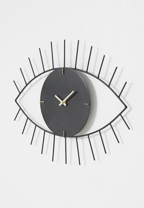 H&S - Eye clock - black
