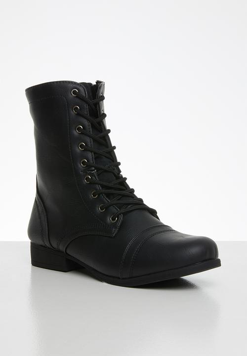 STYLE REPUBLIC - Lola lace-up boot - black