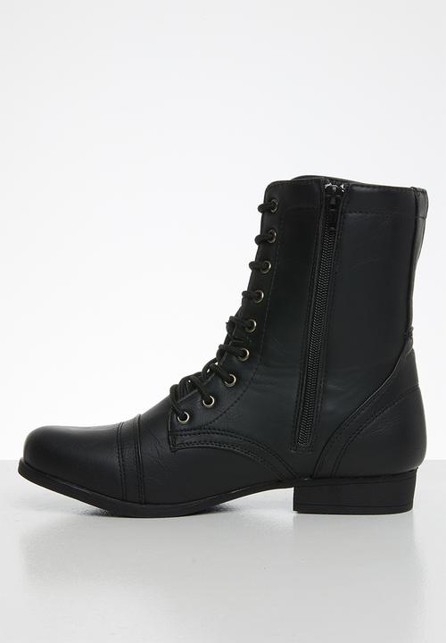STYLE REPUBLIC - Lola lace-up boot - black