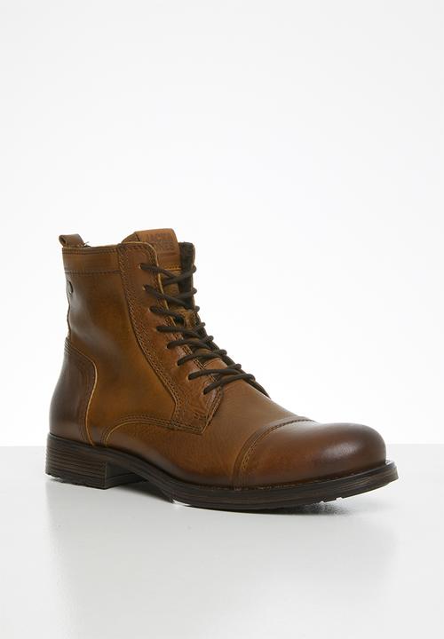 Jack & Jones - Russel leather - brown 