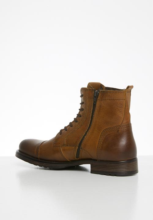 Jack & Jones - Russel leather - brown 