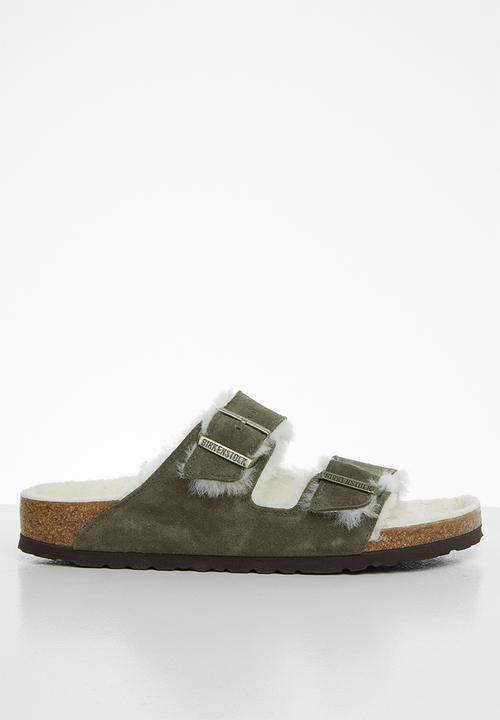 Birkenstock - Arizona suede sheepskin narrow - green