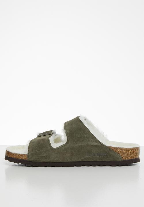 Birkenstock - Arizona suede sheepskin narrow - green
