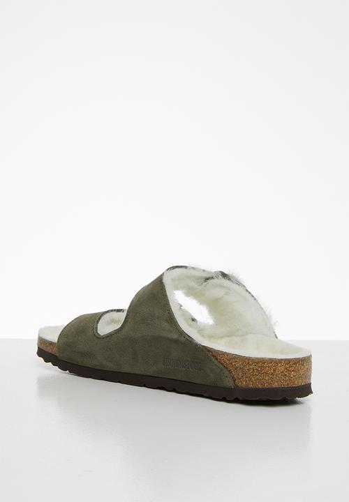 Birkenstock - Arizona suede sheepskin narrow - green