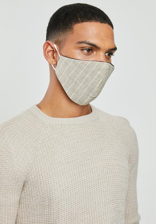 Superbalist - Reversible 2 pack mask - beige & black