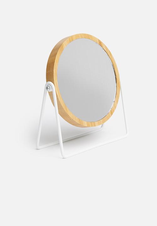 Bathroom Solutions - Double sided bathroom mirror - white