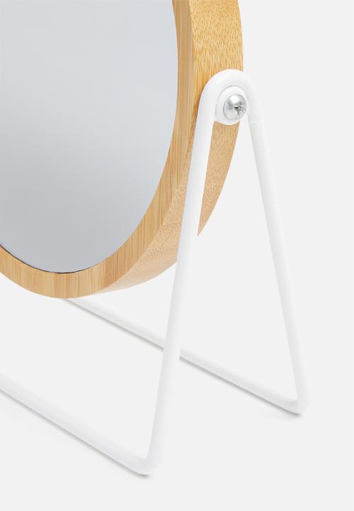 Bathroom Solutions - Double sided bathroom mirror - white