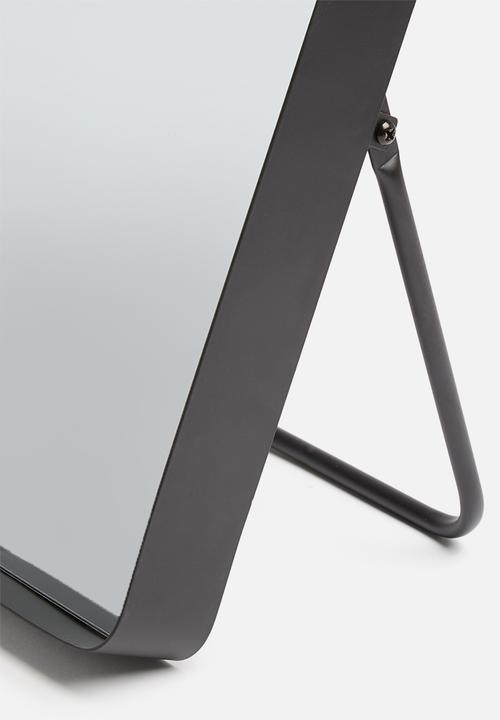 H&S - Rectangle standing mirror - black