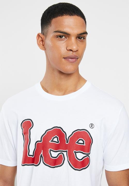 Lee  - Keyline logo tee - white