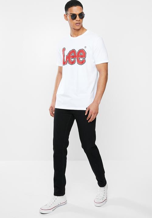 Lee  - Keyline logo tee - white