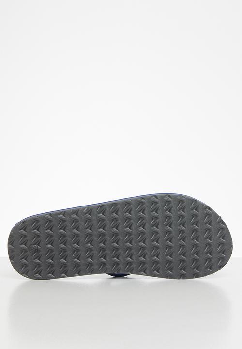 POLO - Asher fabric thong flip flop - black