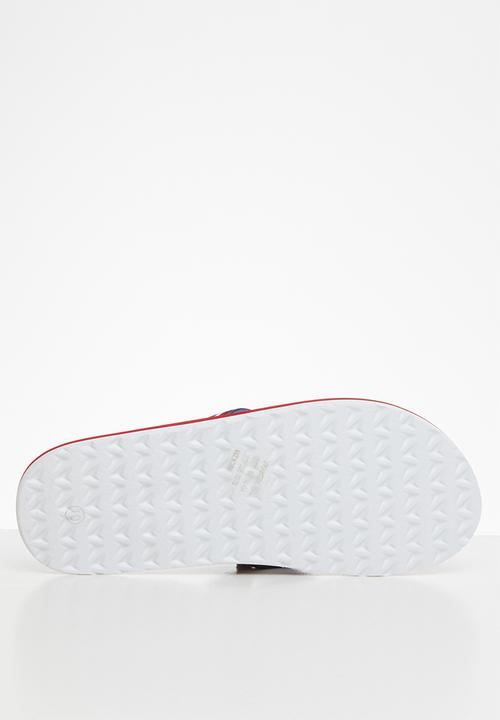 POLO - Asher fabric thong flip flop - navy