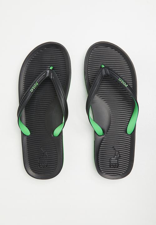 POLO - Hunter corrugated flop - black & green