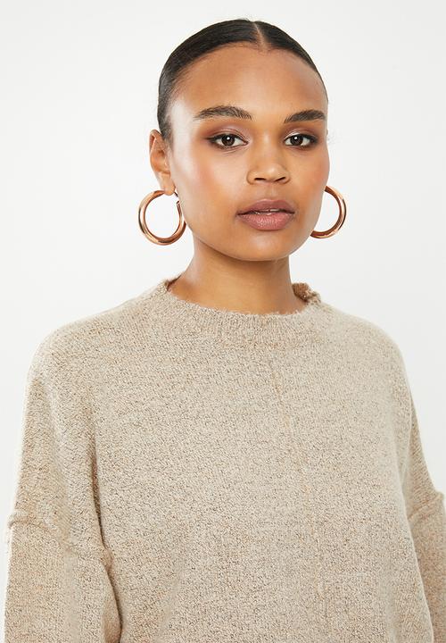 Missguided - Extreme wide sleeve jumper - neutral 