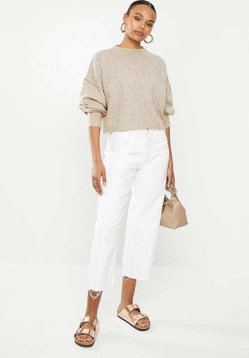Missguided - Extreme wide sleeve jumper - neutral 