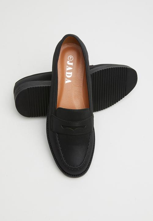 Jada - Flatform loafer - black