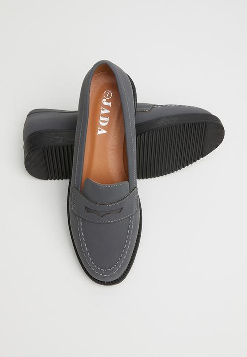 Jada - Flatform loafer - grey