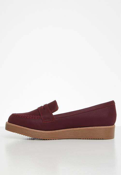 Jada - Flatform loafer - burgundy