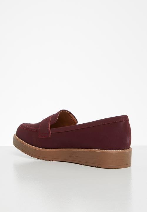 Jada - Flatform loafer - burgundy