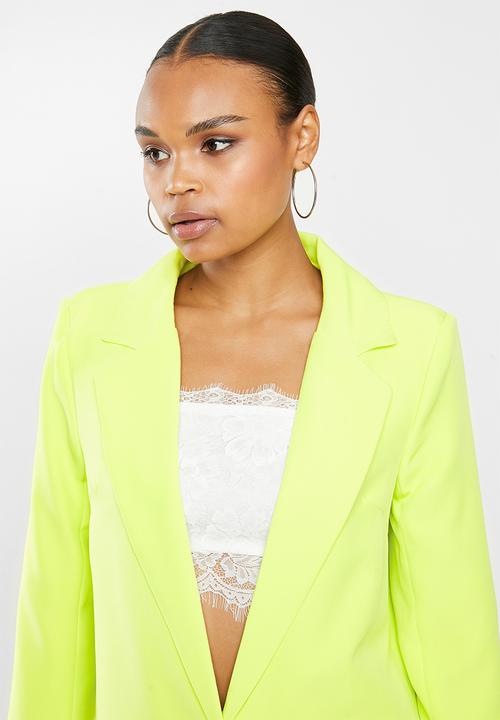 Missguided - Boyfriend blazer - lime