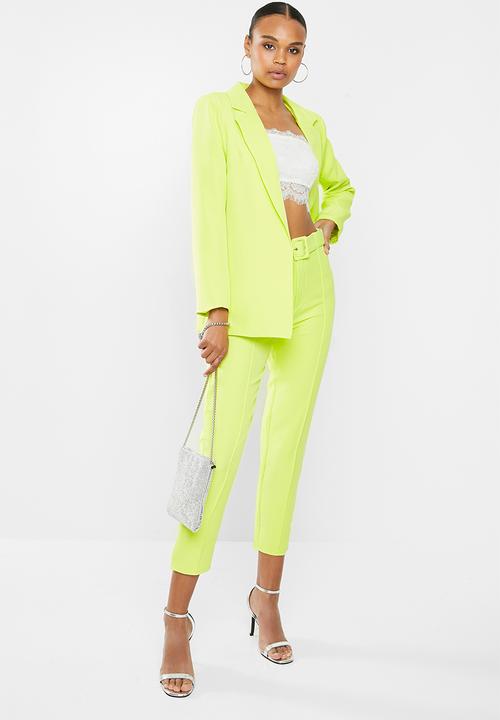 Missguided - Boyfriend blazer - lime