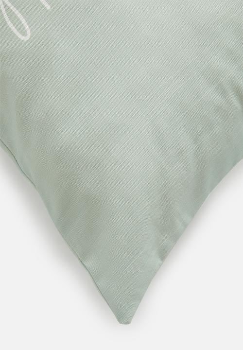 Sixth Floor - Planet earth cushion cover - sea foam