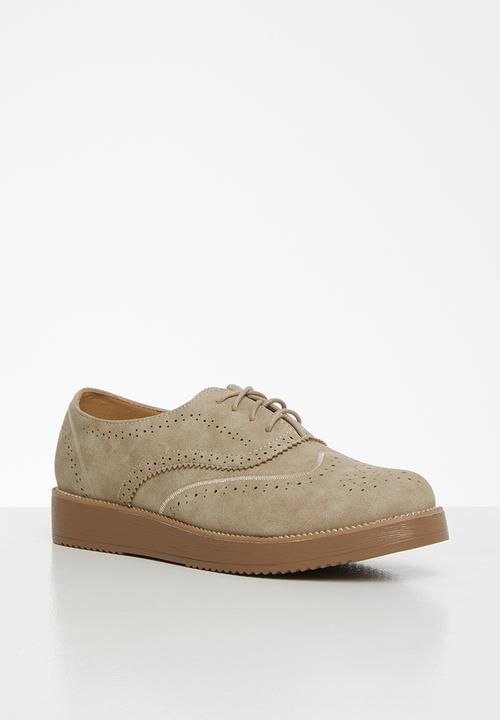 Jada - Flatform brogue - beige