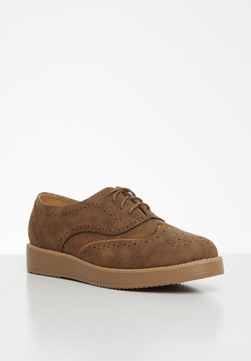 Jada - Flatform brogue - brown