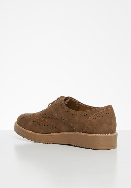 Jada - Flatform brogue - brown