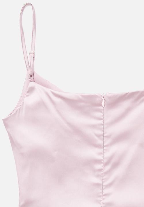 Missguided - Petite satin slip dress - lilac
