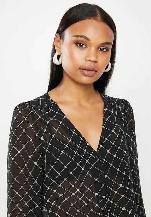 Vero Moda - Anna long sleeve shirt - black 