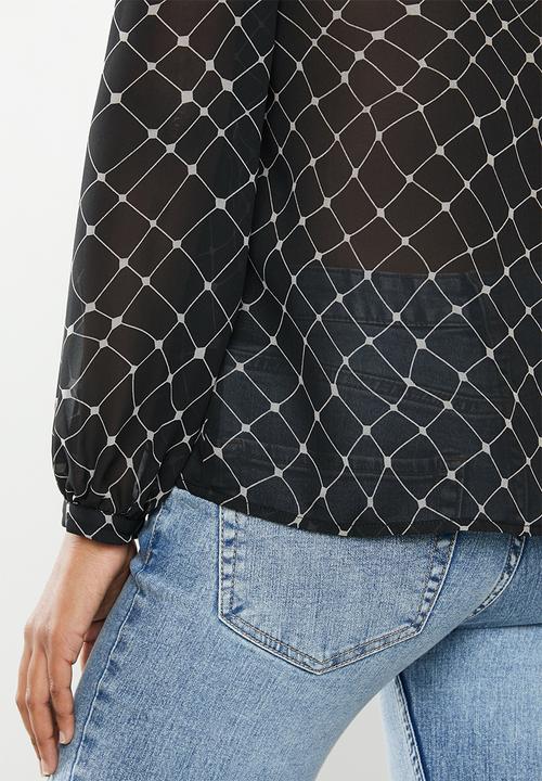 Vero Moda - Anna long sleeve shirt - black 