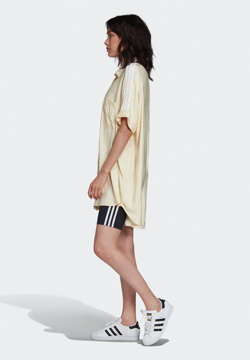 adidas Originals - Adicolour satin dress - yellow