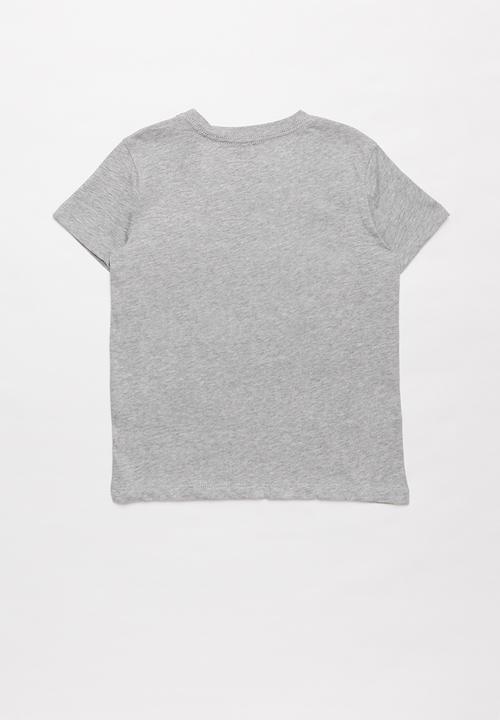 GUESS - Short sleeve Guess Los Angeles stripe tee - grey