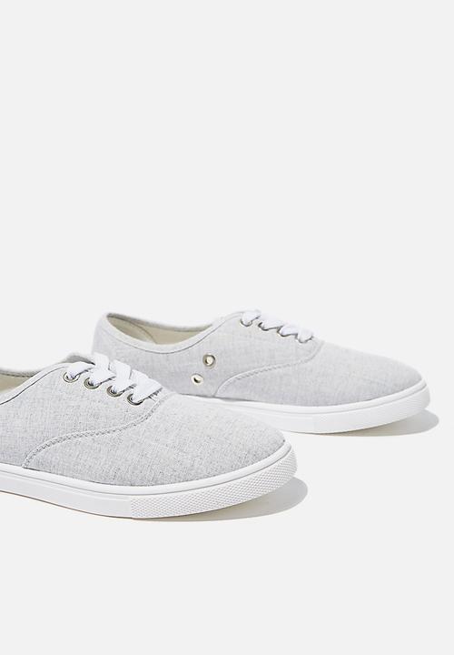Cotton On - Juno plimsoll - soft grey 