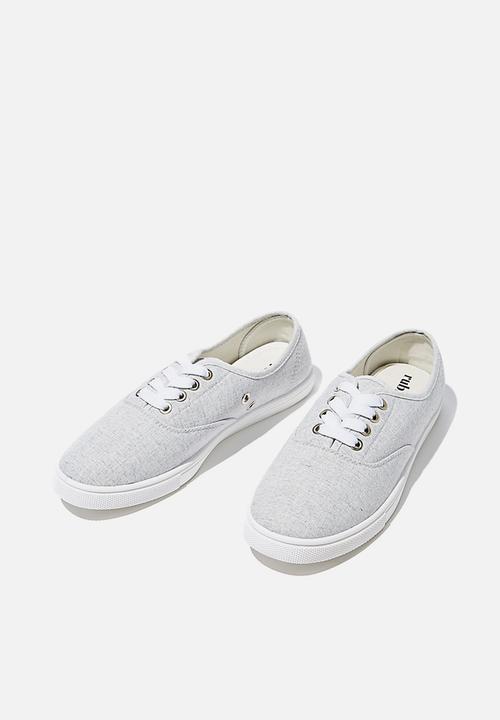 Cotton On - Juno plimsoll - soft grey 