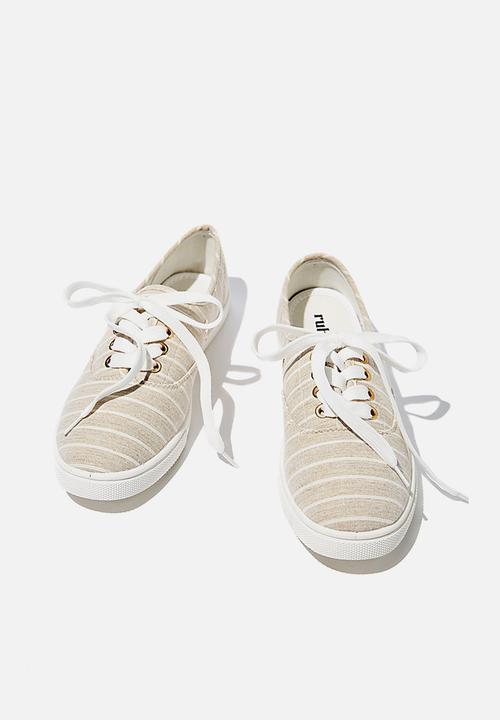 Cotton On - Juno plimsoll -  white & grey