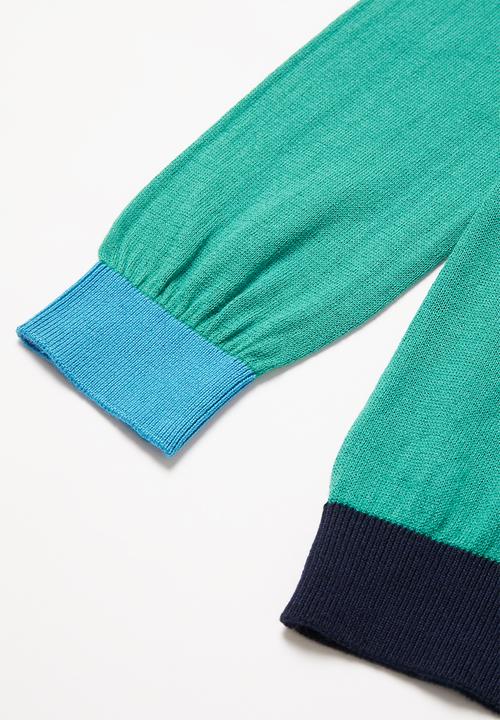 POLO - Boys Jason colour blocked pullover - green