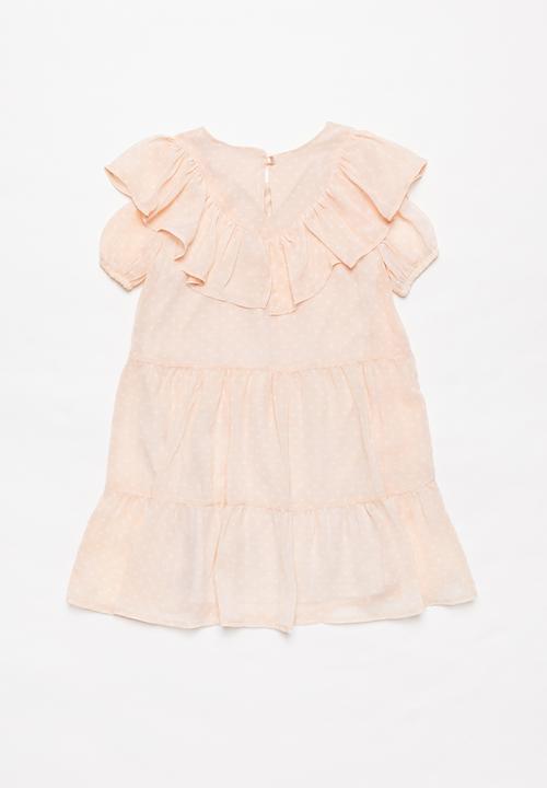 Superbalist - Printed tea dress - pink & white