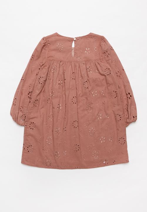 Superbalist Kids - Girls embroidered dress - ash rose