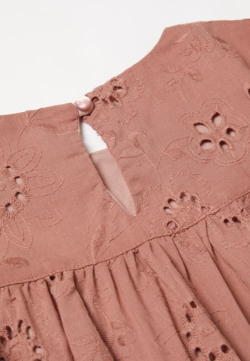 Superbalist Kids - Girls embroidered dress - ash rose