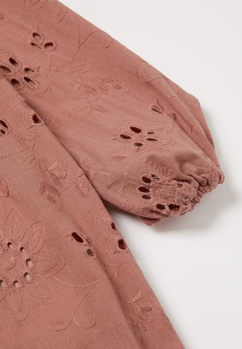 Superbalist Kids - Girls embroidered dress - ash rose